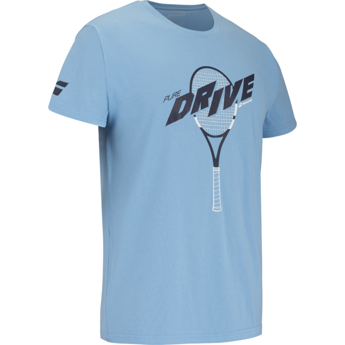 BABOLAT DRIVE COTTON TEE - BLAUW - Afbeelding 3