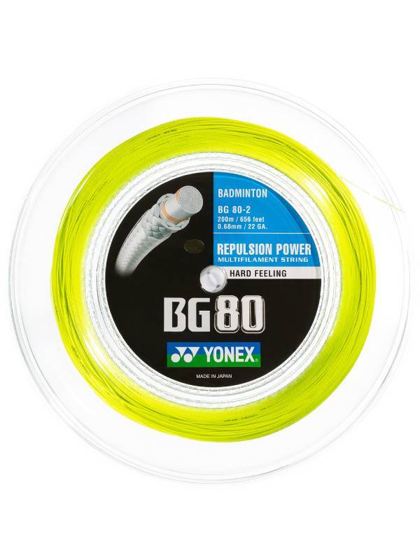YONEX BG 80 - GEEL - COIL 200M