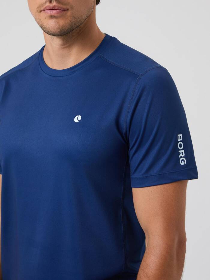 BJÖRN BORG ACE MESH PANEL T-SHIRT - ESTATE BLUE - Afbeelding 3