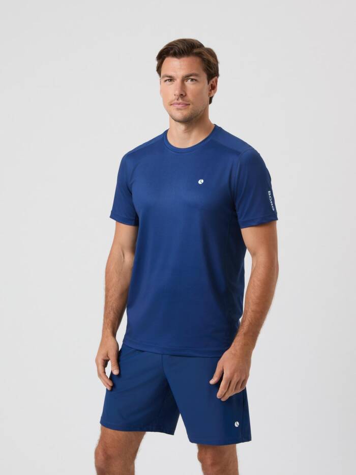 BJÖRN BORG ACE MESH PANEL T-SHIRT - ESTATE BLUE - Afbeelding 5