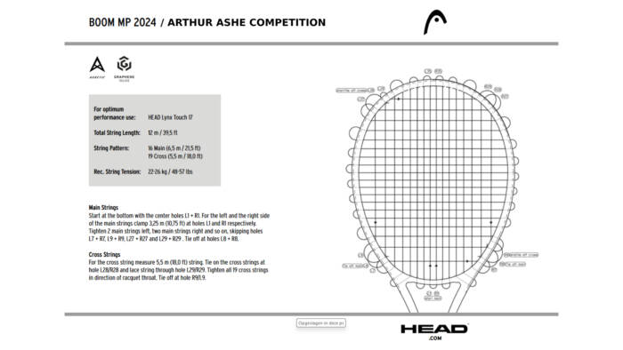 HEAD ARTHUR ASHE COMPETITION - ZILVER / ZWART - Afbeelding 8