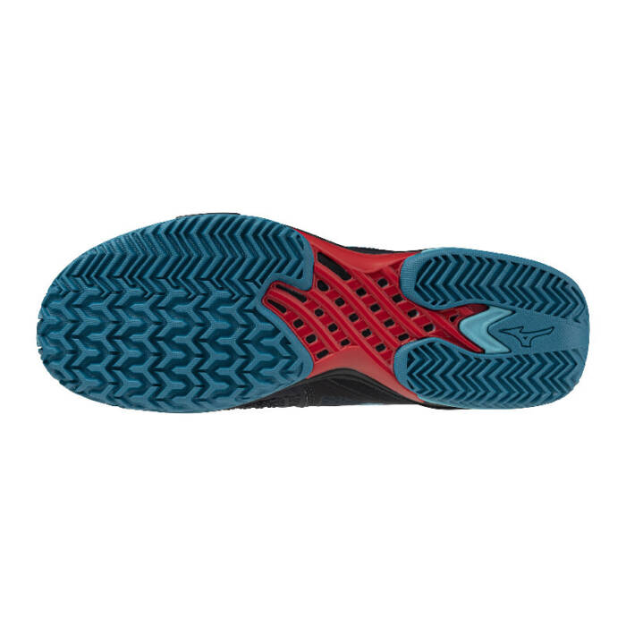 MIZUNO WAVE EXCEED TOUR 6 PADEL - ZWART/ROOD/BLAUW - Afbeelding 2