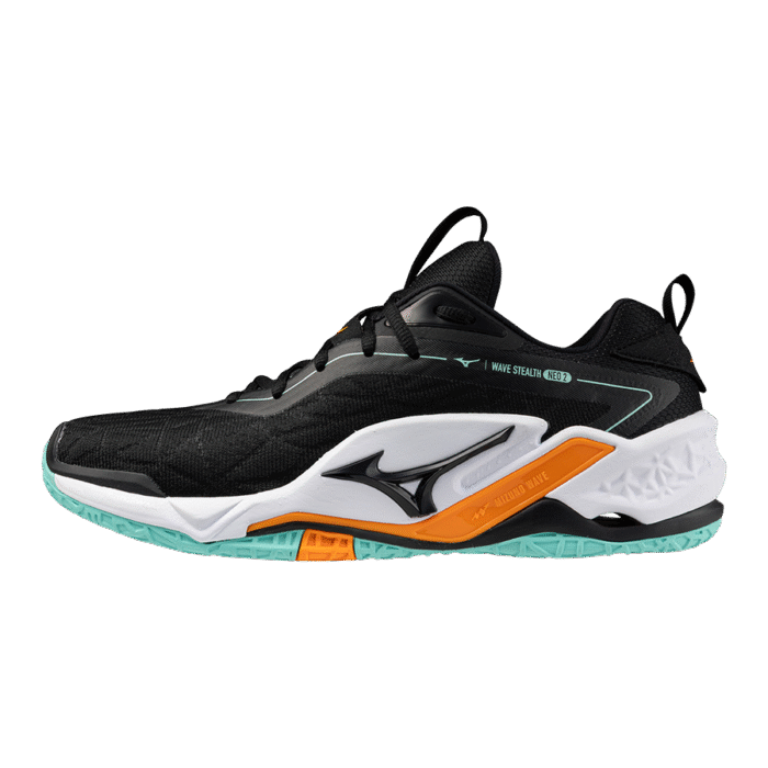 MIZUNO WAVE STEALTH NEO 2 - BLACK/TANGELO/ICEGREEN - Afbeelding 5