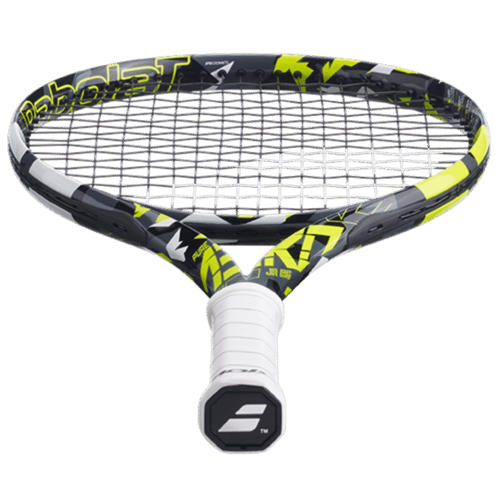 BABOLAT PURE AERO JR 25 - GRIJS/GEEL/WIT - Afbeelding 4