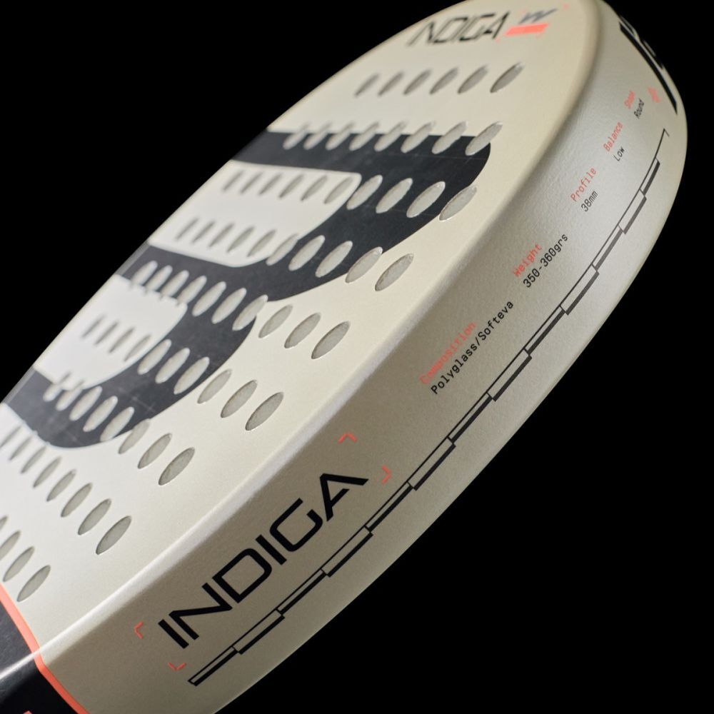 BULLPADEL INDIGA W 26 - WIT / ZWART / ORANJE - Afbeelding 6