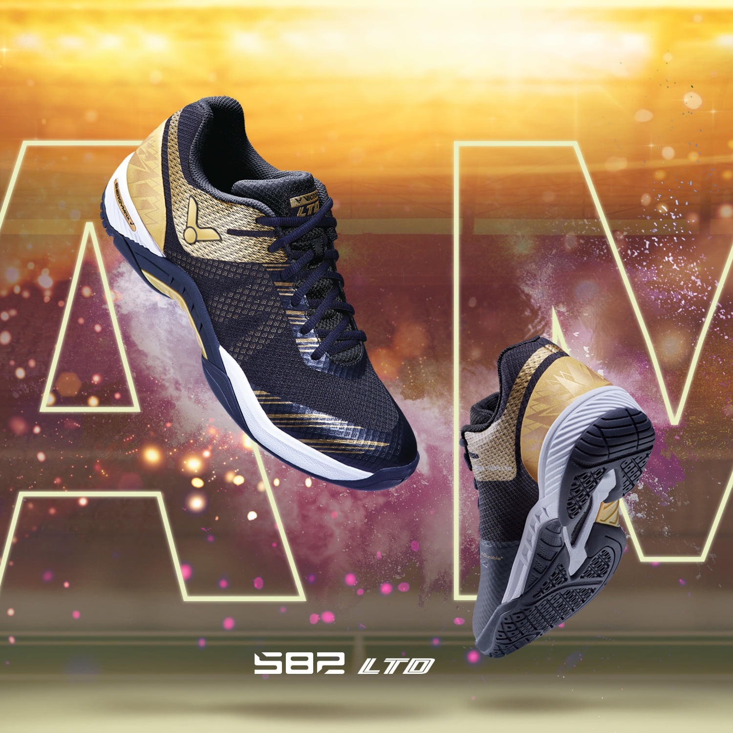 VICTOR S82LTD CX - ZWART/GOUD - Afbeelding 3