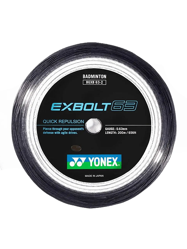 YONEX EXBOLT 63 - ZWART - SET 10M
