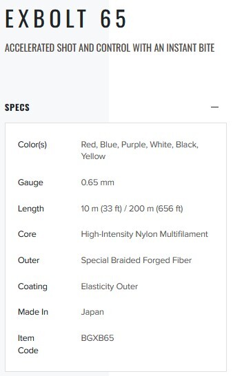 YONEX EXBOLT 65 - GEEL - SET 10M - Afbeelding 4