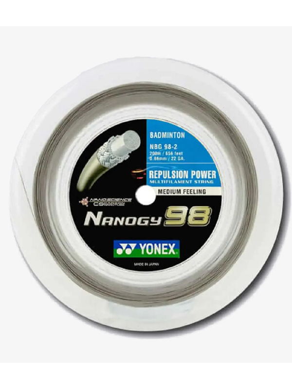 YONEX NANOGY 98 - SILVER GRAY - COIL 200M