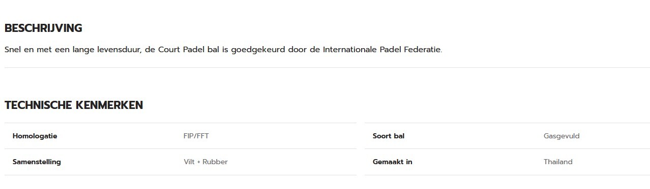 BABOLAT COURT PADEL X3 (3 ST.) - Afbeelding 4