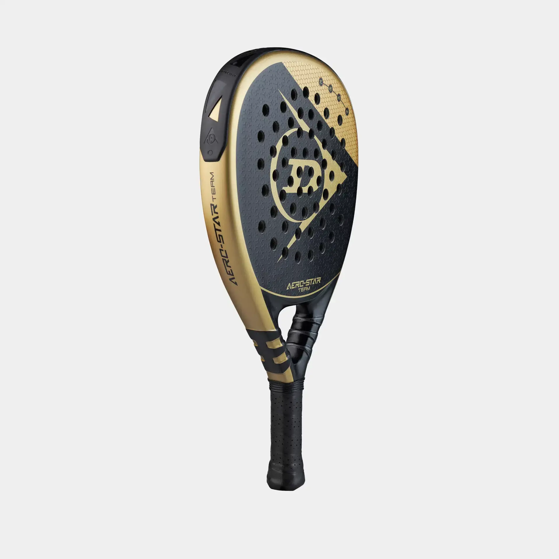 DUNLOP AEROSTAR TEAM - PADELRACKET - ZWART/GOUD - Afbeelding 2