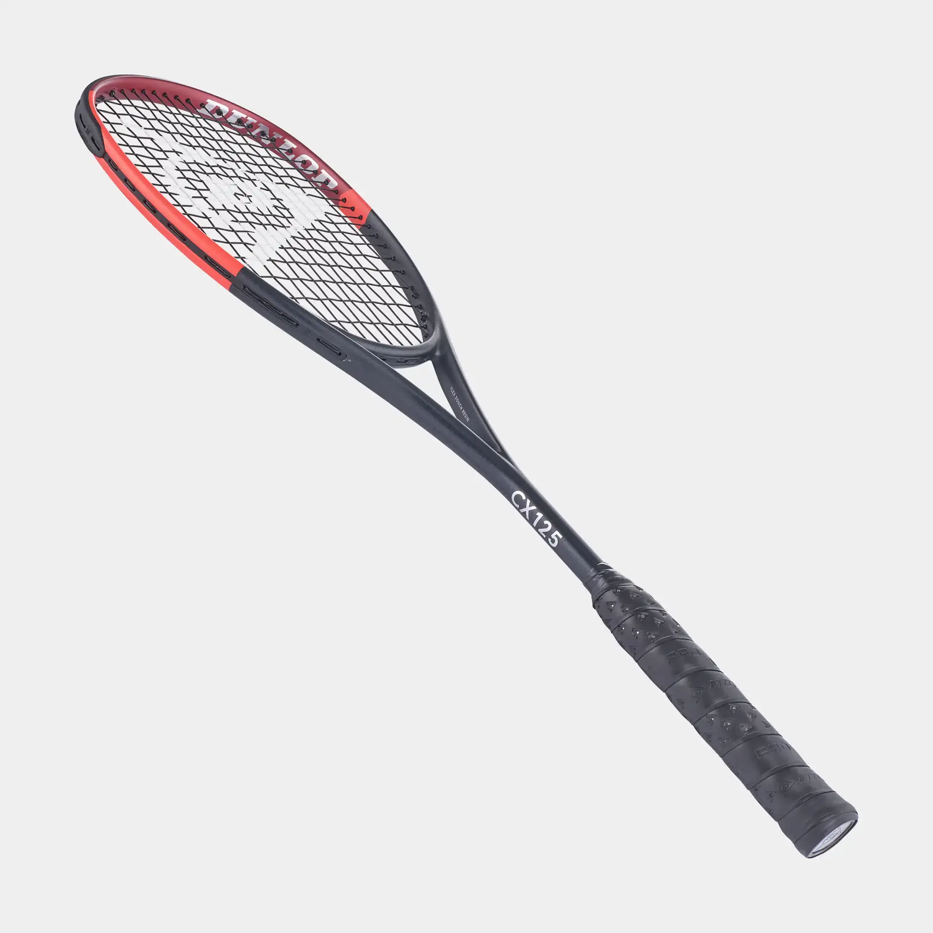 DUNLOP CX125 - SQUASHRACKET - ZWART/ROOD - Afbeelding 4