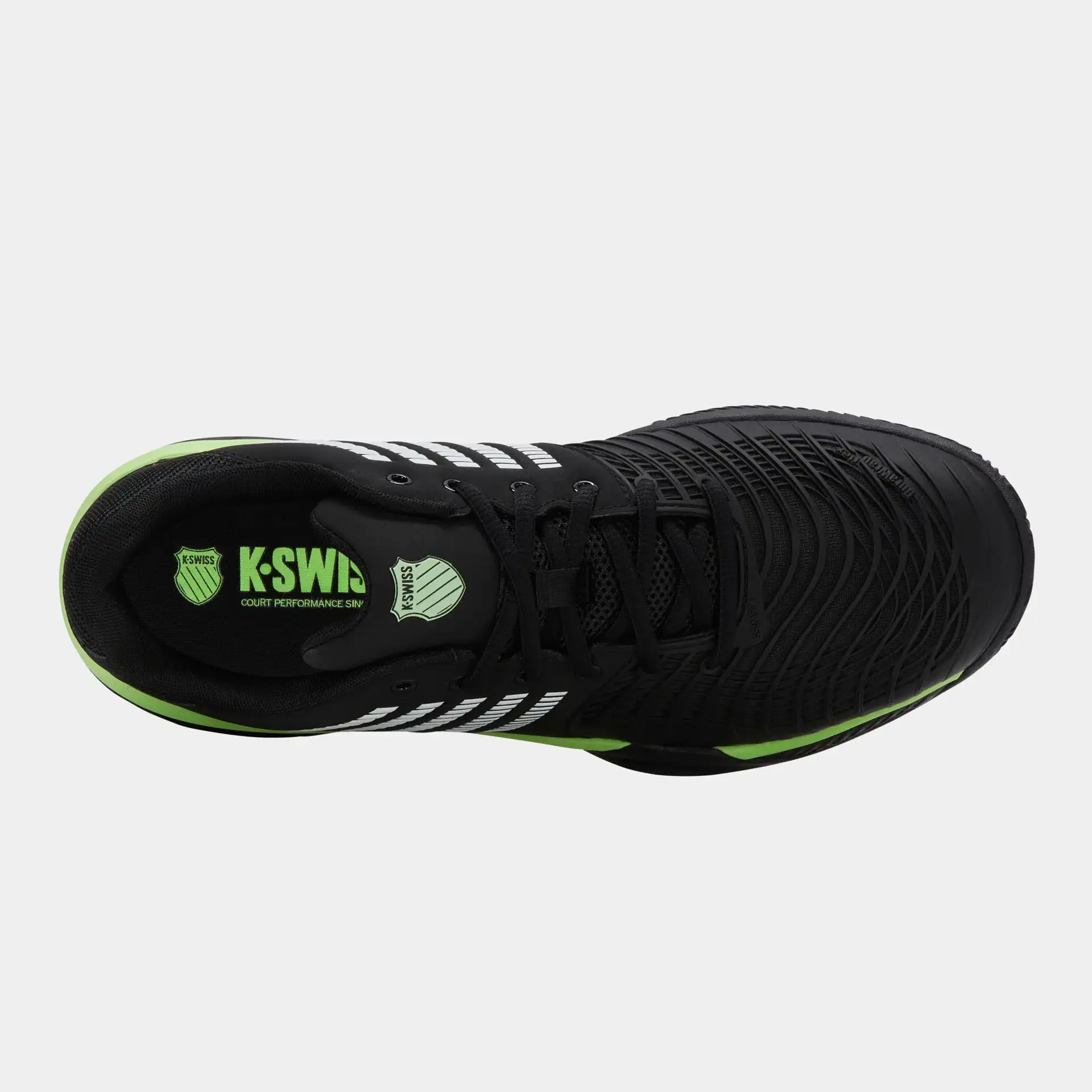 K-SWISS EXPRESS LIGHT 3 CLAY - ZWART/NEON GREEN - Afbeelding 3