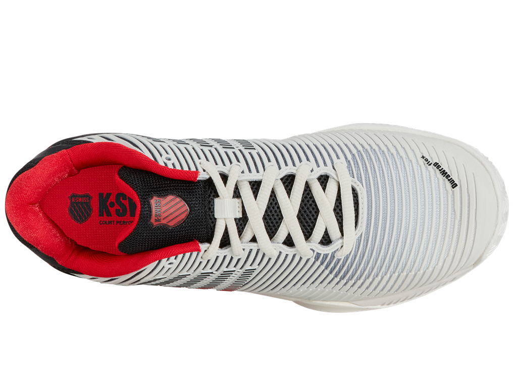 K-SWISS HYPERCOURT EXPRESS 2 HB - WIT/ZWART/ROOD - Afbeelding 2