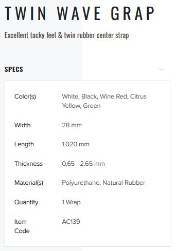 YONEX TWIN WAVE GRAP AC139 - ZWART - Afbeelding 3