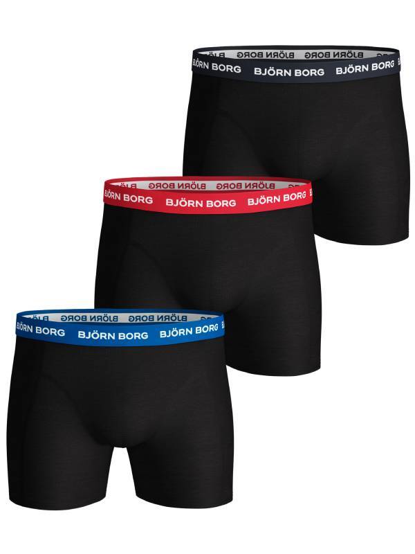 BJÖRN BORG ESSENTIAL BOXER 3-PACK - ZWART