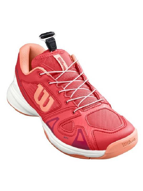 WILSON RUSH PRO JR QL BLUE/WHITE/TANGERINE