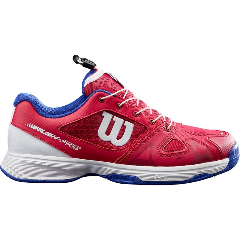 WILSON RUSH PRO JR QL BLUE/WHITE/TANGERINE - Afbeelding 2