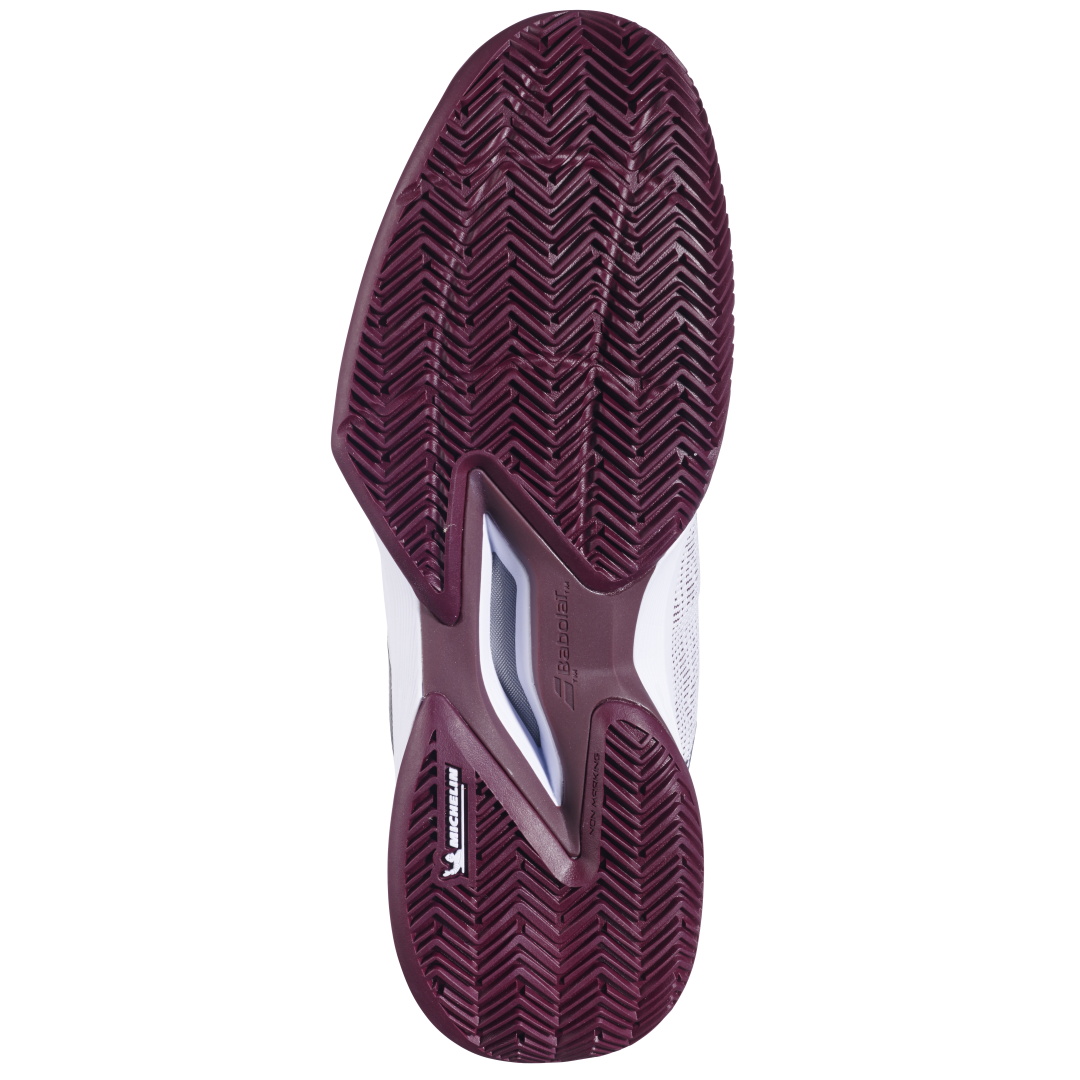 BABOLAT JET TERE 2 CLAY - WIT / PORT ROYALE - Afbeelding 2