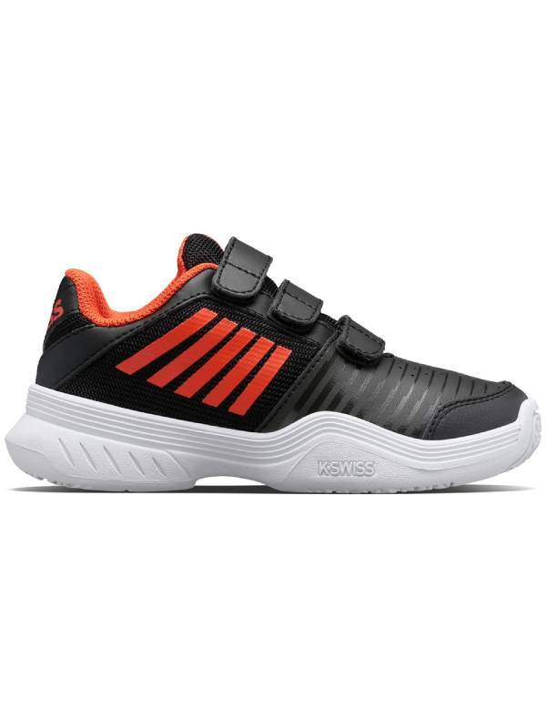 K SWISS COURT EXPRESS STRAP OMNI - ZWART/ROOD/WIT