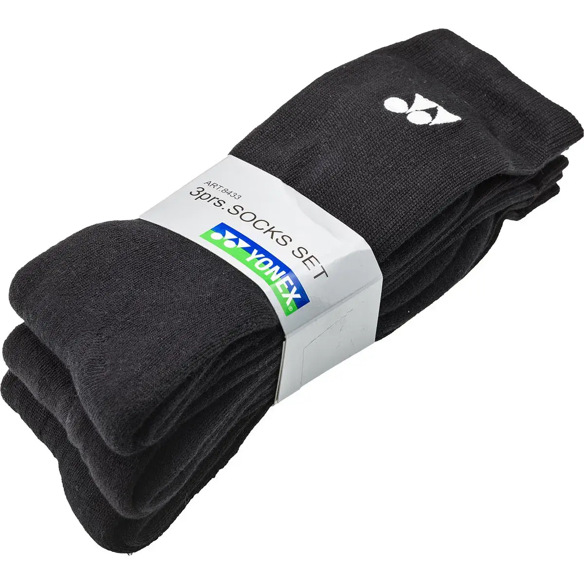 YONEX BASIC LONG SOCK 19256EX (3 PAAR) - BLACK - Afbeelding 2
