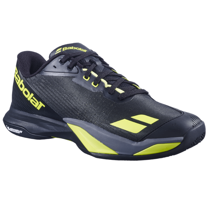 BABOLAT JET MACH 4 CLAY - BLACK/AERO - Online Badminton Winkel