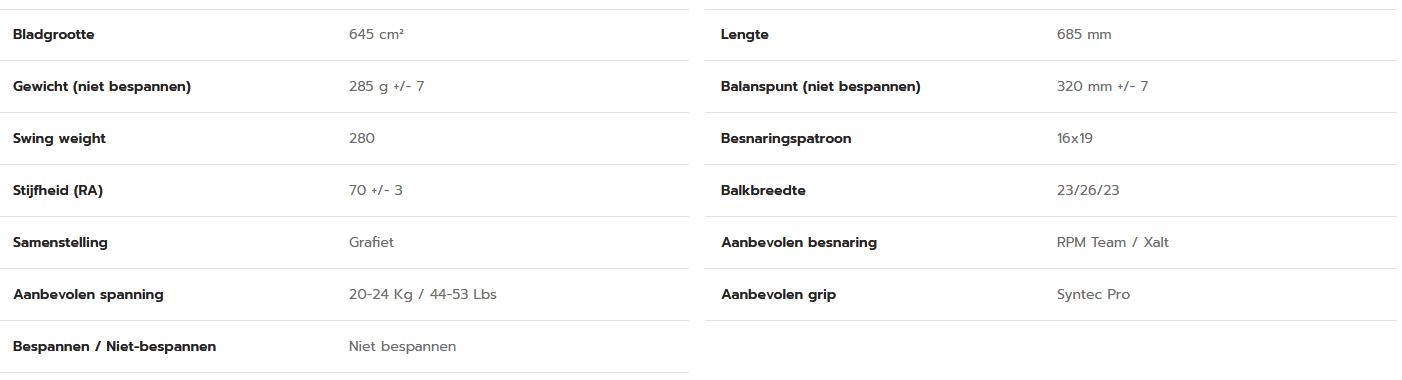 BABOLAT PURE AERO TEAM (285 g) GRIJS/GEEL 9th gen - Afbeelding 6