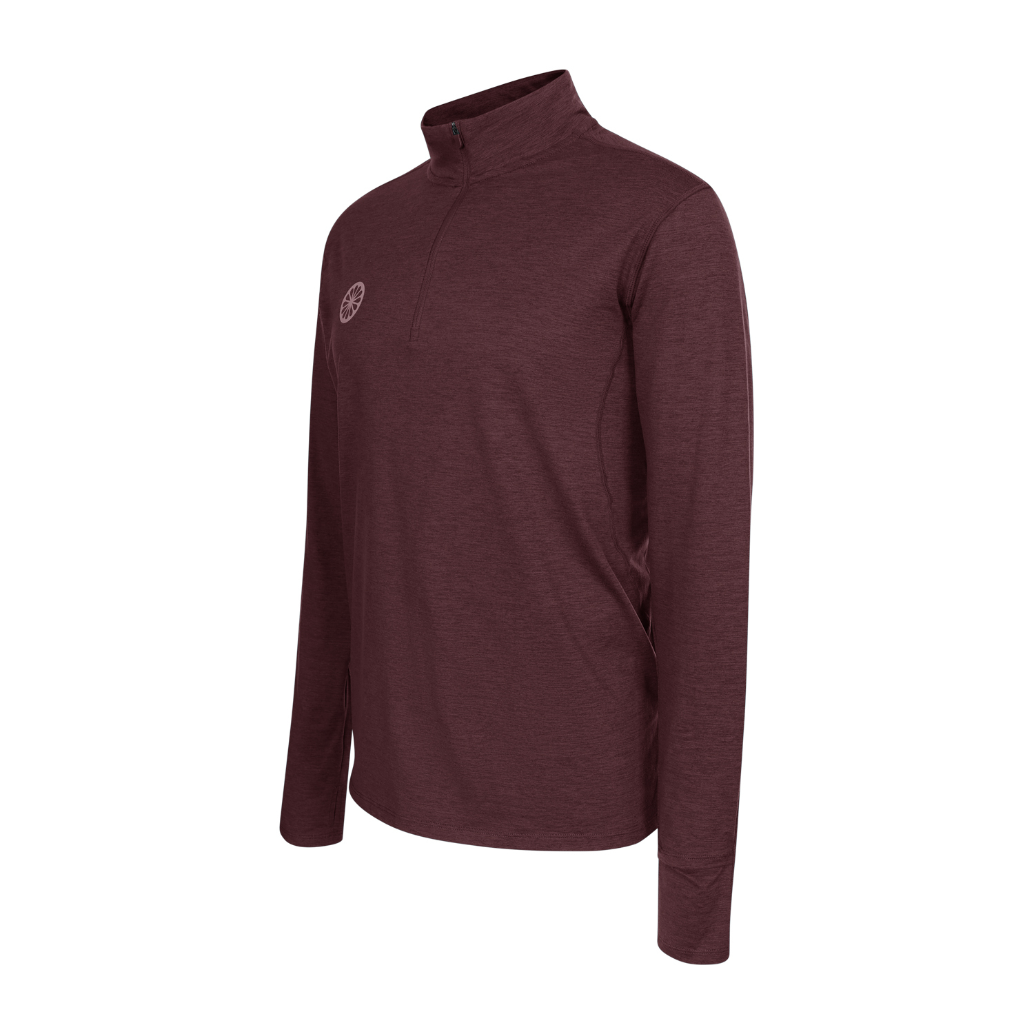 INDIAN MAHARADJA MEN HALF ZIP LONG SLEEVE BERRY - Afbeelding 4