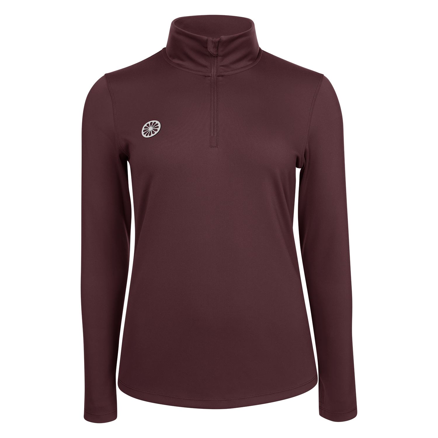 INDIAN MAHARADJA WOMAN PERFORMACE HALF ZIP - BERRY