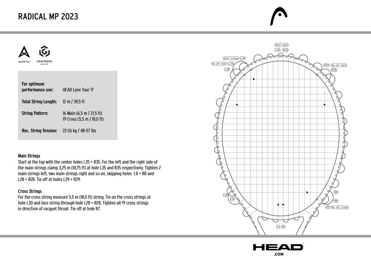 HEAD RADICAL MP PTC 2025 (300 g) - ZWART/BLAUW - Afbeelding 4