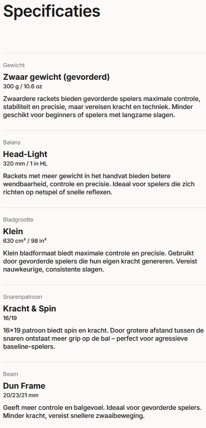 HEAD RADICAL MP PTC 2025 (300 g) - ZWART/BLAUW - Afbeelding 5
