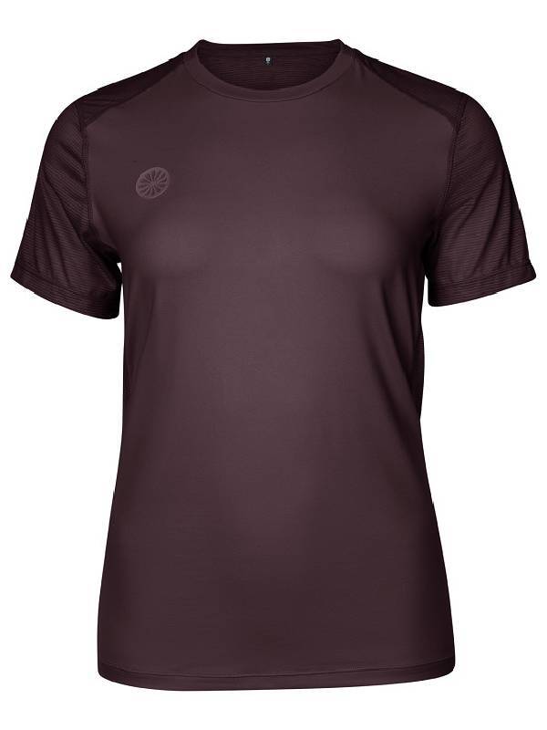 INDIAN MAHARADJA WOMAN DRY TOUCH ROUND NECK BERRY