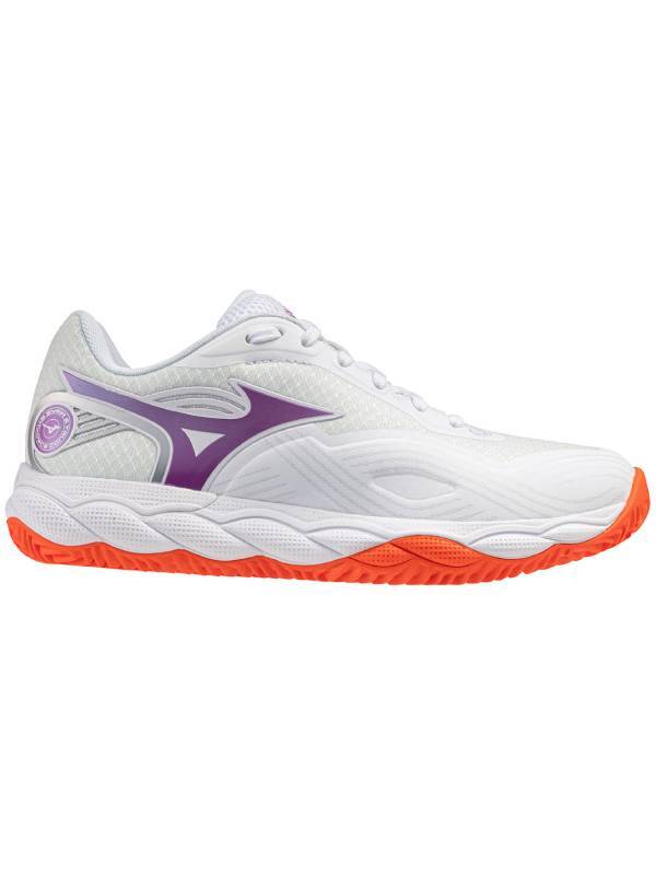 MIZUNO WAVE ENFORCE TOUR 2 CC - WIT/ORANJE/PAARS