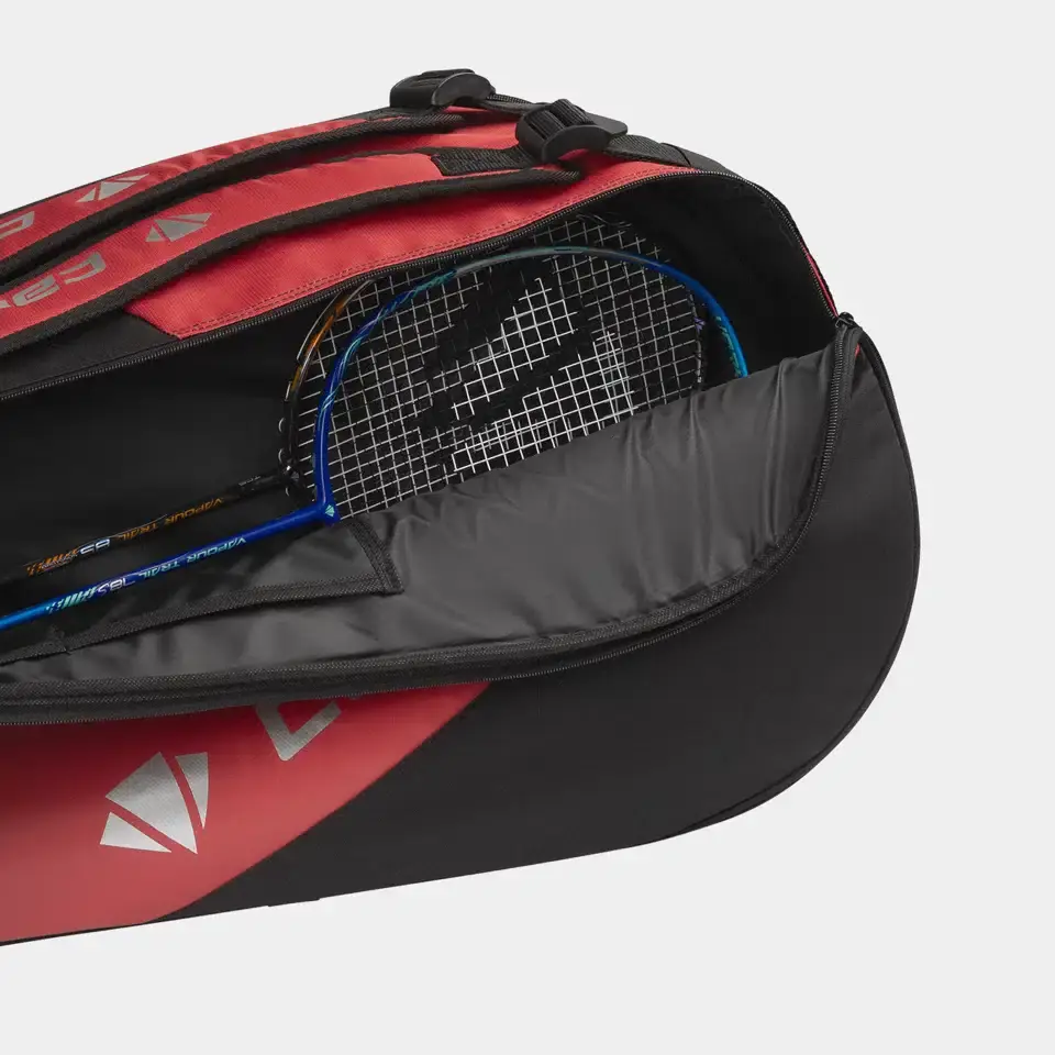 CARLTON PRO 2-VAKS RACKETBAG - ZWART/ROOD - Afbeelding 2