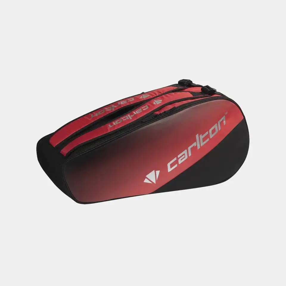 CARLTON PRO 2-VAKS RACKETBAG - ZWART/ROOD - Afbeelding 3