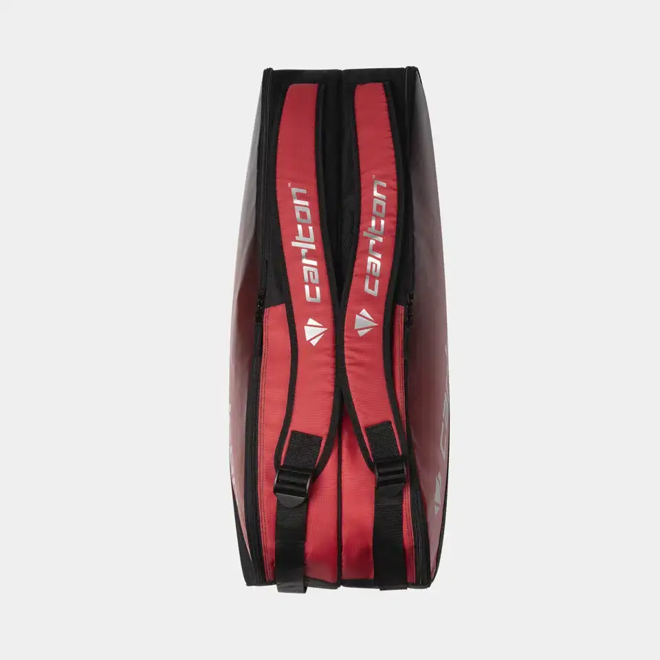 CARLTON PRO 2-VAKS RACKETBAG - ZWART/ROOD - Afbeelding 4