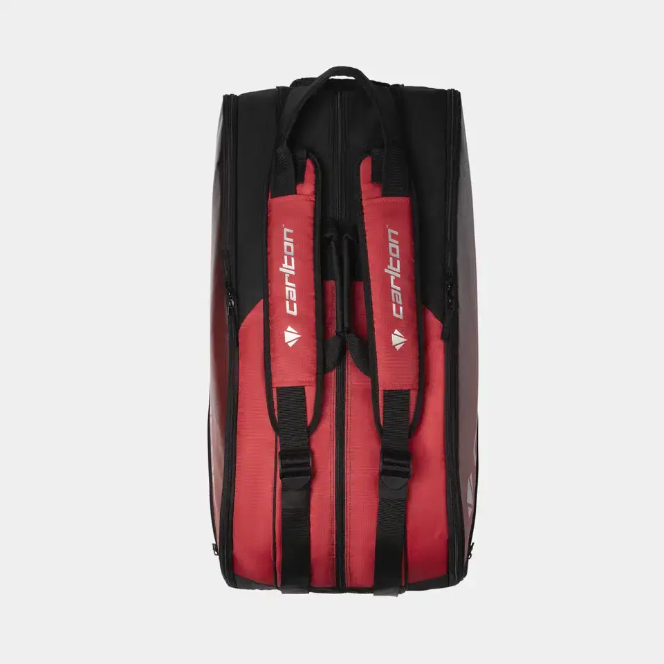 CARLTON PRO 3-VAKS RACKETBAG - ZWART/ROOD - Afbeelding 4