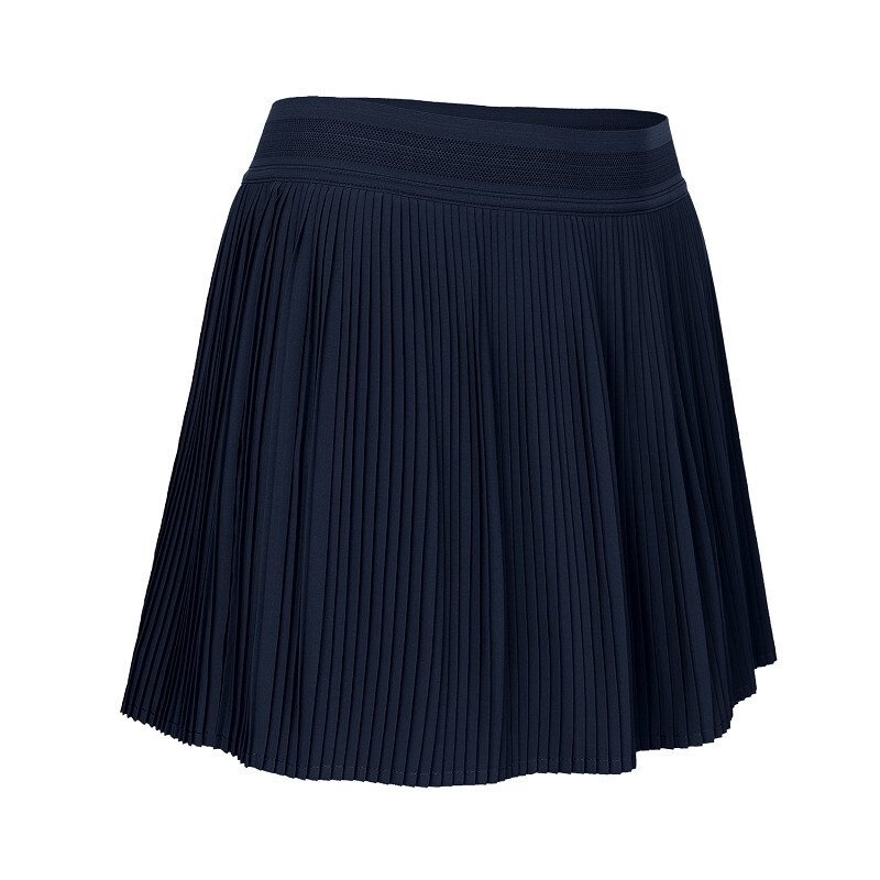 INDIAN MAHARADJA FINE PLEATED SKIRT – NAVY - Afbeelding 2
