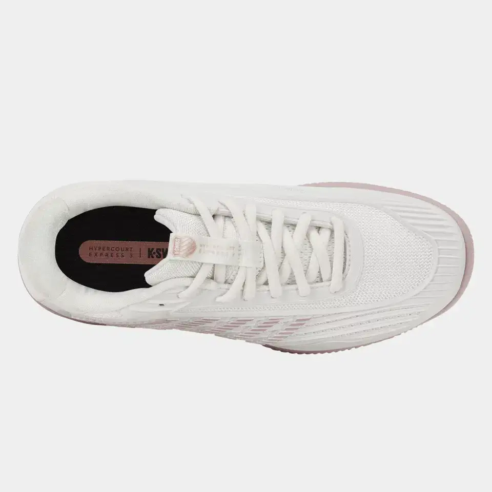K-SWISS HYPERCOURT EXPRESS 3 CLAY - WIT/ROSE GOUD - Afbeelding 4