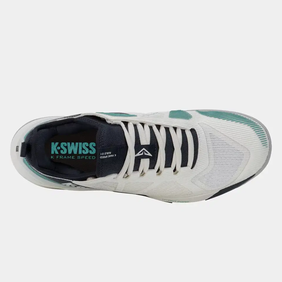 K-SWISS K-FRAME SPEED RUBLO CLAY - WIT/GRIJS/BLAUW - Afbeelding 3