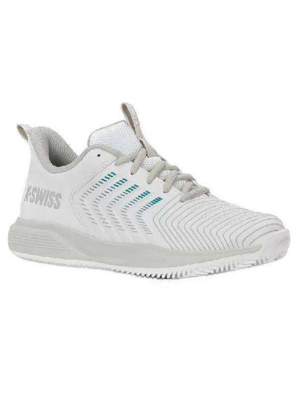 K-SWISS ULTRASHOT LIGHT CLAY - WIT/BLA/BLTC