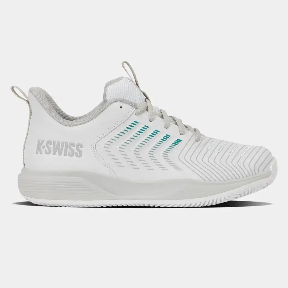 K-SWISS ULTRASHOT LIGHT CLAY - WIT/BLA/BLTC - Afbeelding 2