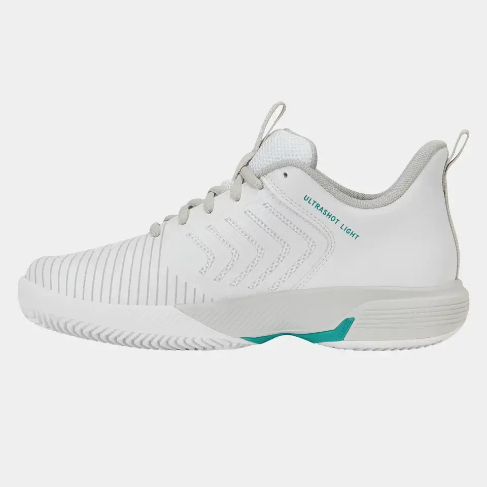 K-SWISS ULTRASHOT LIGHT CLAY - WIT/BLA/BLTC - Afbeelding 3