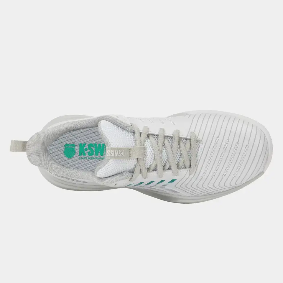 K-SWISS ULTRASHOT LIGHT CLAY - WIT/BLA/BLTC - Afbeelding 4