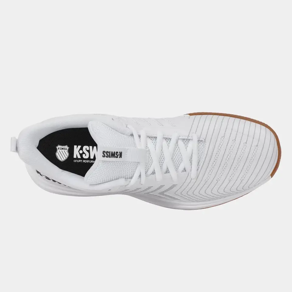 K-SWISS ULTRASHOT LIGHT INDOOR - WIT/ZWART/ZILVER - Afbeelding 6