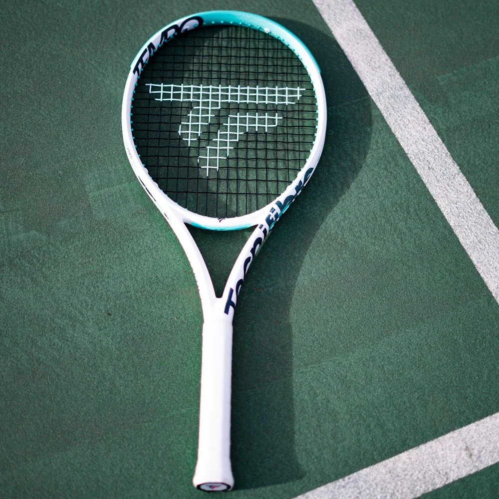 TECNIFIBRE TEMPO V2 255 - WIT/MINT BLAUW - Afbeelding 7